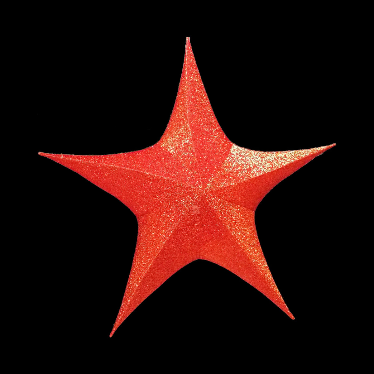 Foldable 3D Star Red, 59in 