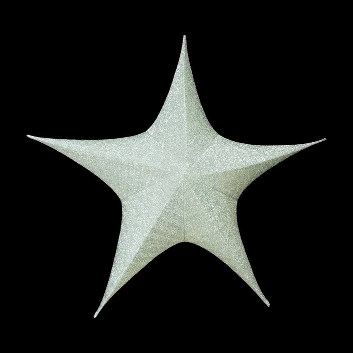 Foldable 3D Star Silver, 59in 