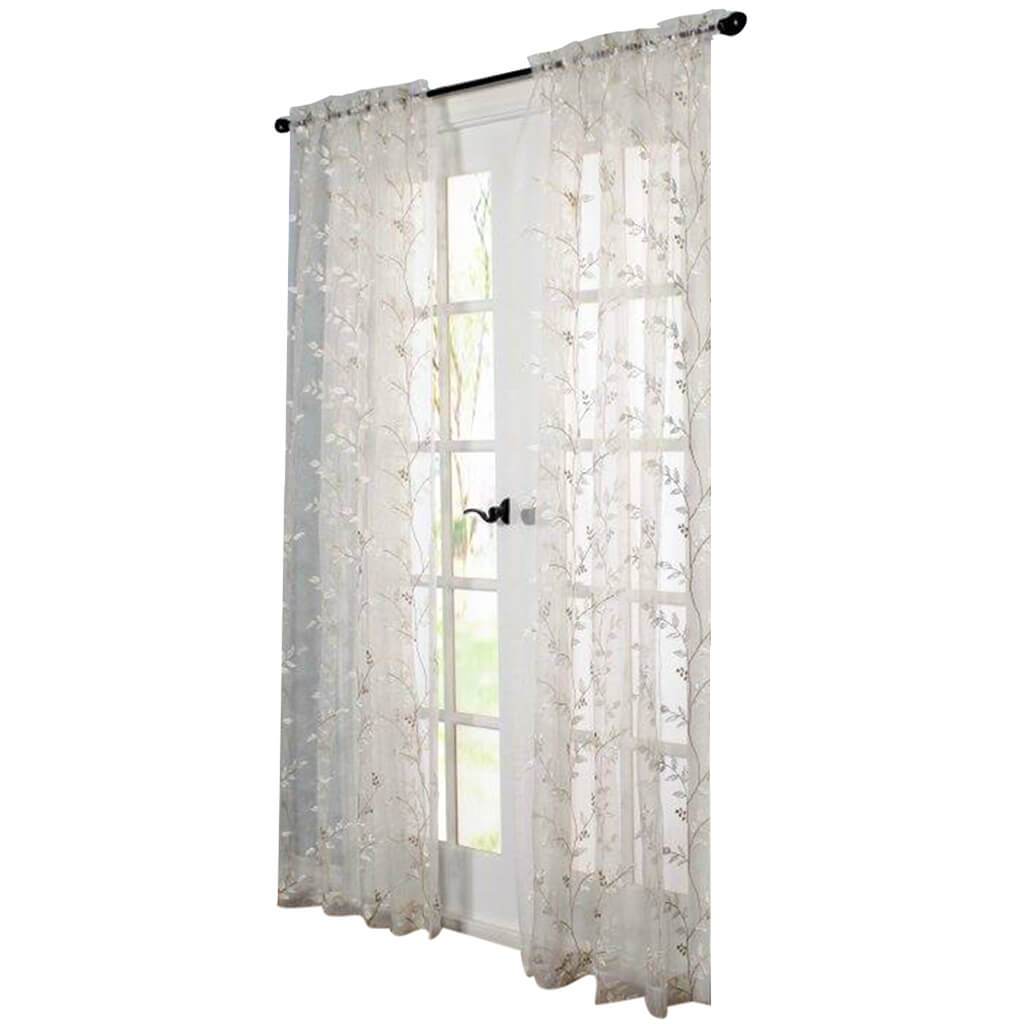 Venice Tailored Panel Curtains White 54in x 95in