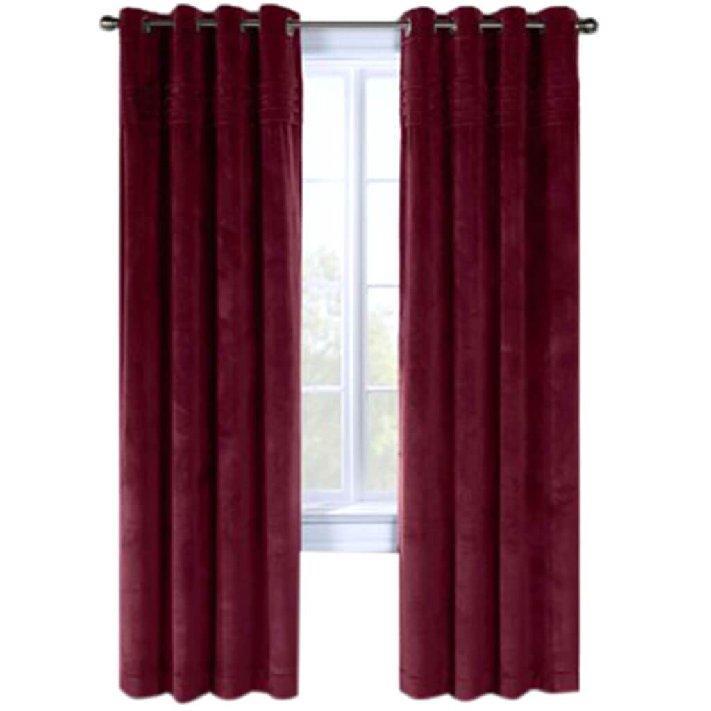 Victorian Grommet Panel 50in x 84in Burgundy