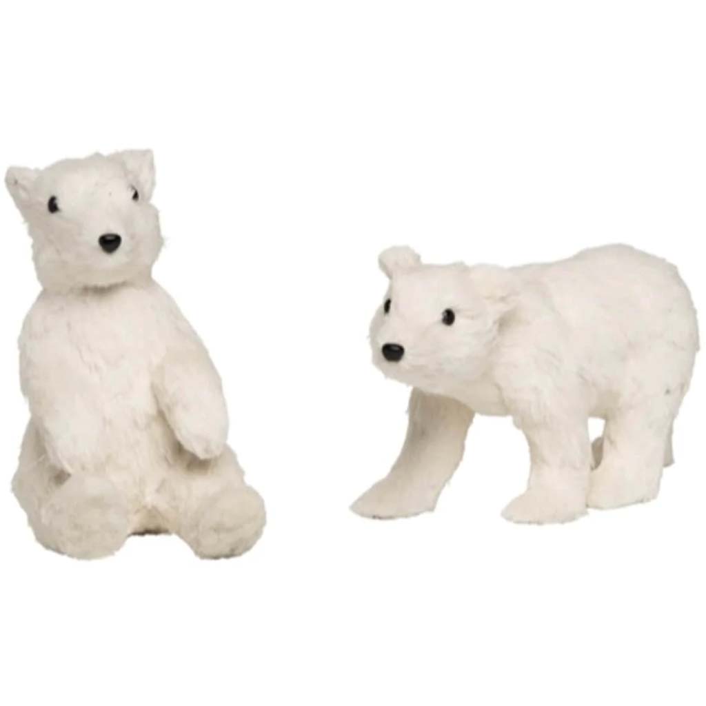 Sm Styro Winter Bear Fig 2 Asst 