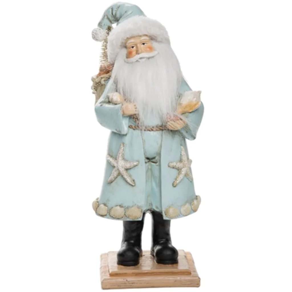 Resin Coastal Christmas Santa Fig 