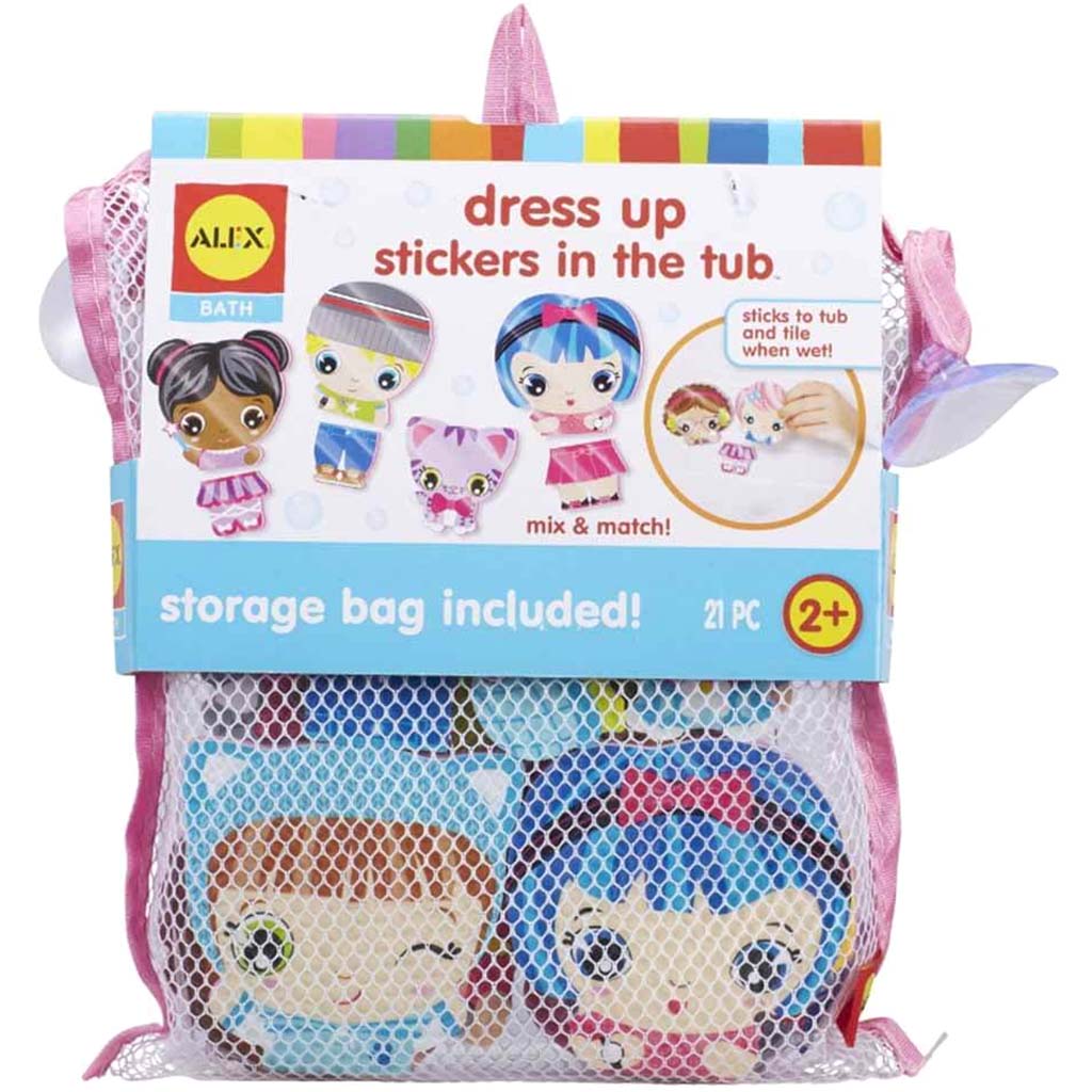 Bath Dress Up Stickers In The Tub