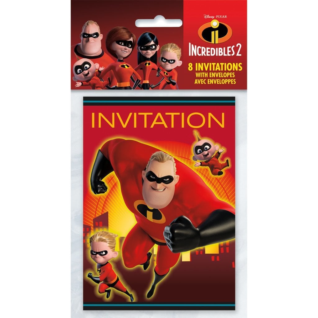 The Incredibles 2 Invitations, 8ct 