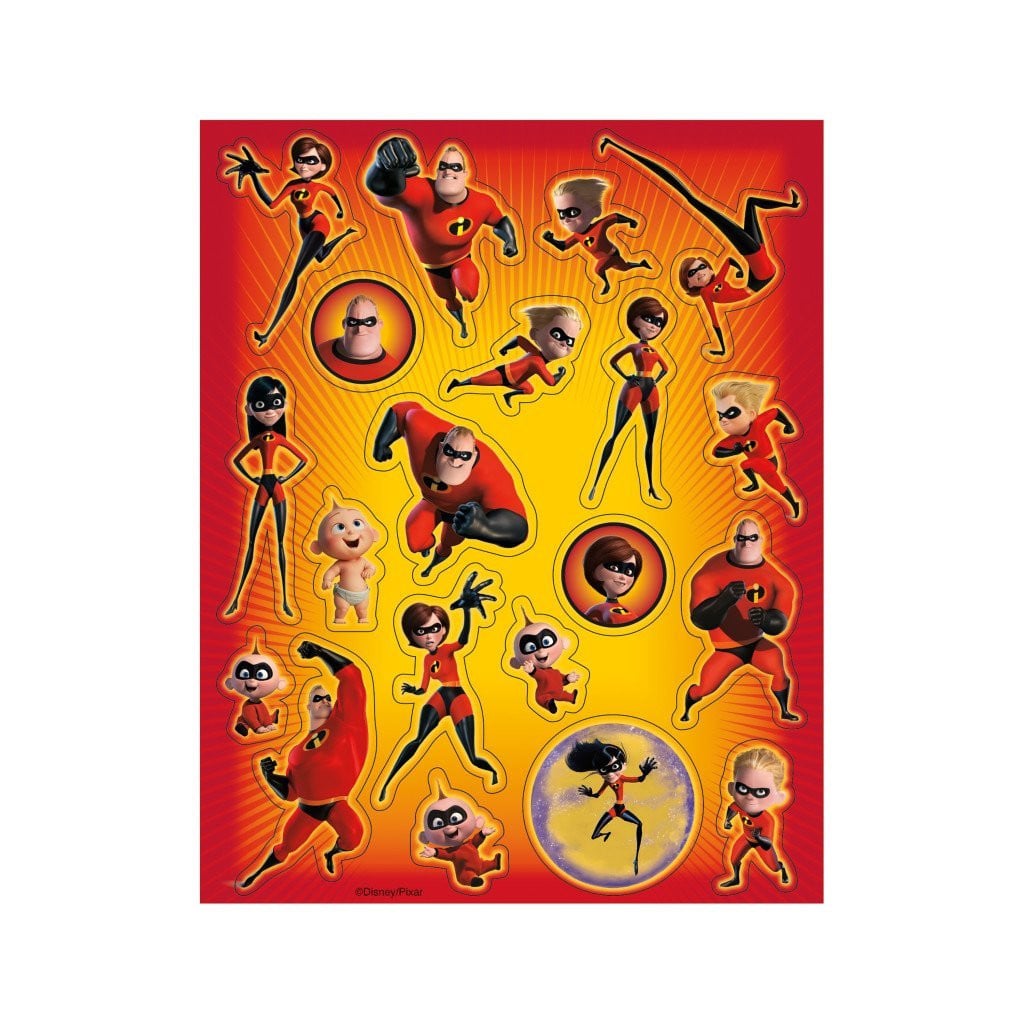 The Incredibles 2 Sticker Sheets, 4ct 