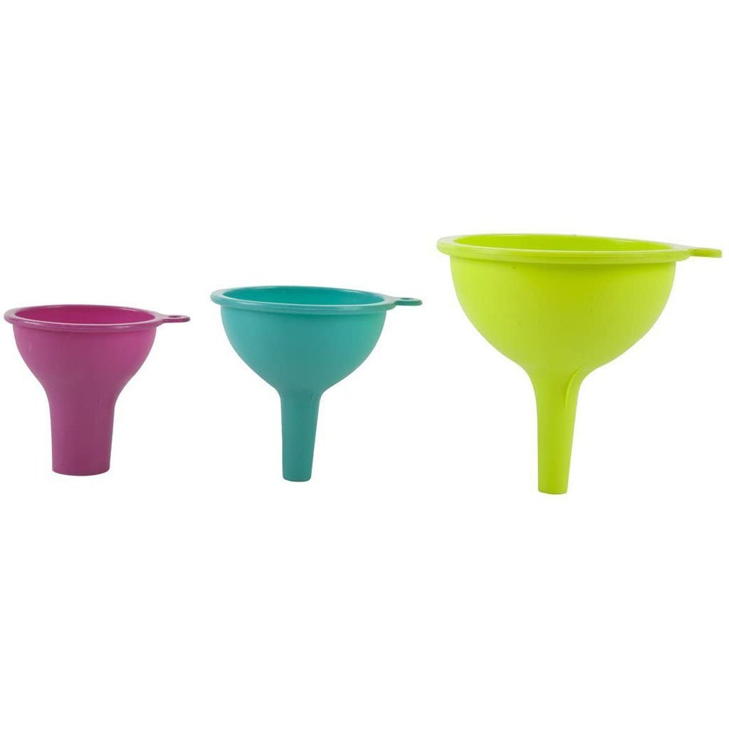 Silicone Funnel Set 3 Piece 5in x 4.75in x 5in