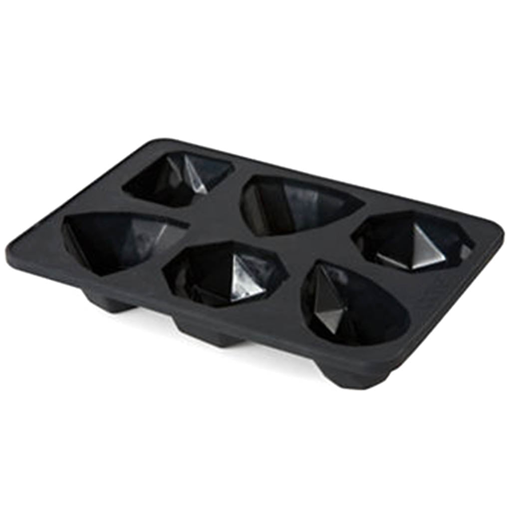 Gemstones Ice Tray Black 6.84in x 4.8in x 1.07in