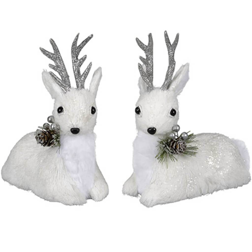 Christmas Deer Figurine 