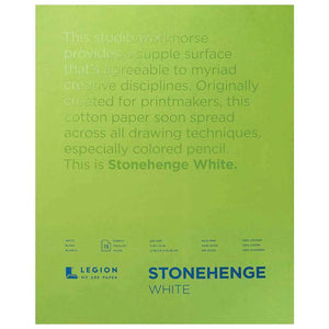 Stonehenge White Paper Pads 15sheets