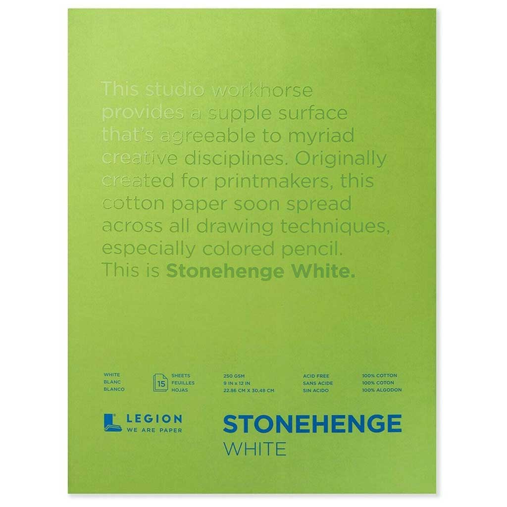 Stonehenge White Paper Pads 15sheets