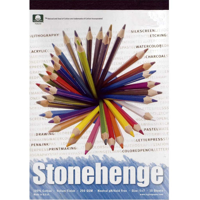 Stonehenge White Paper Pads 15sheets