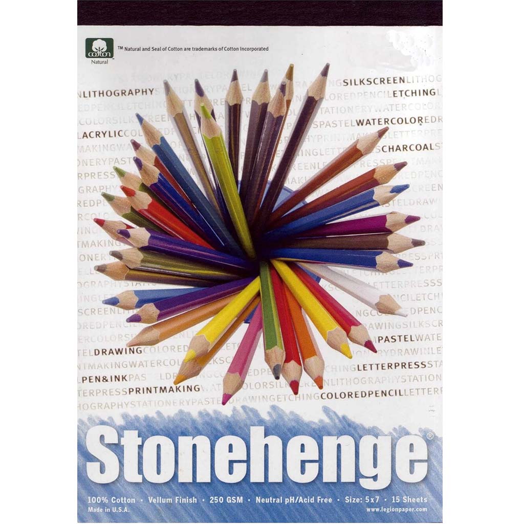 Stonehenge White Paper Pads 15sheets