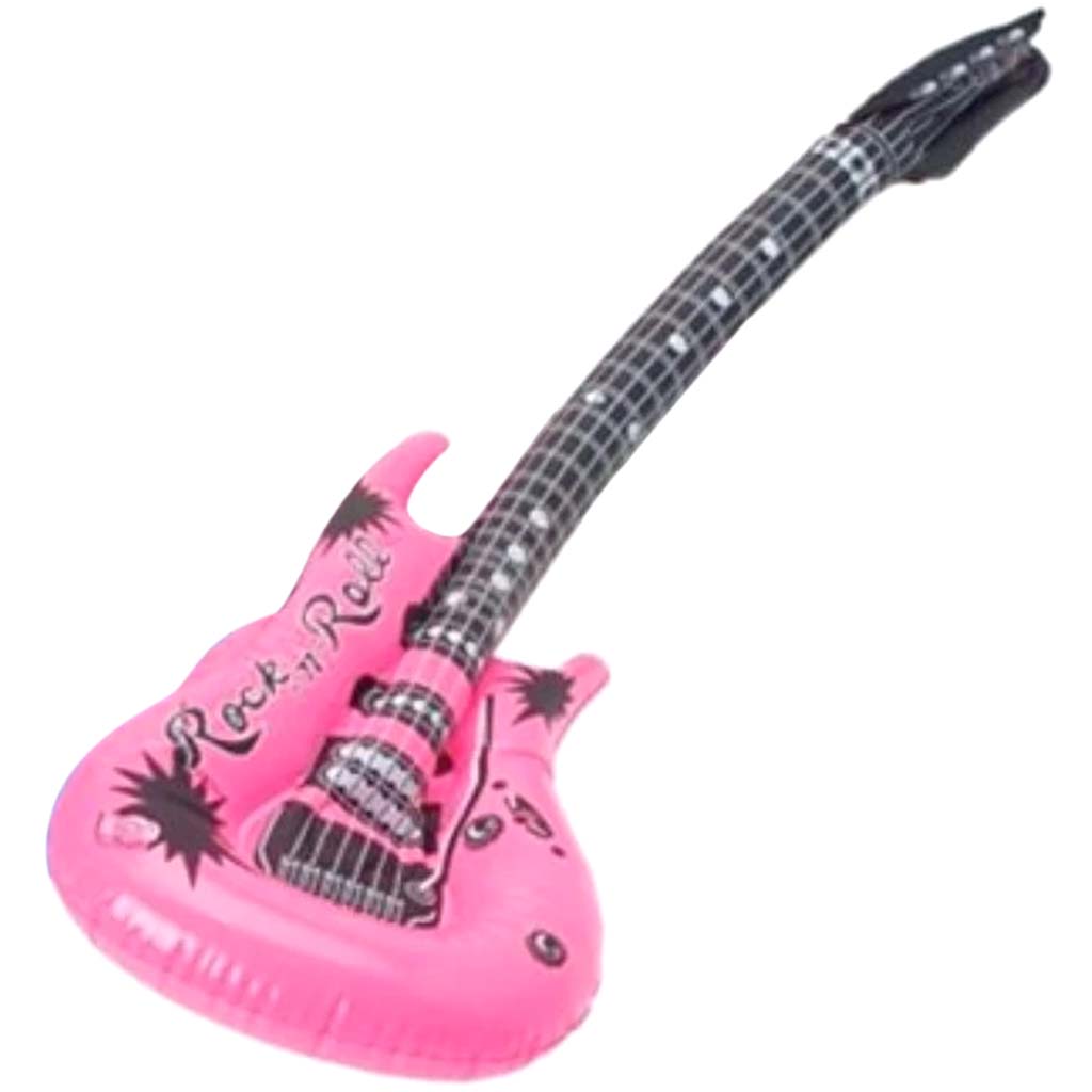 Pink Rock Guitar Inflates 24in