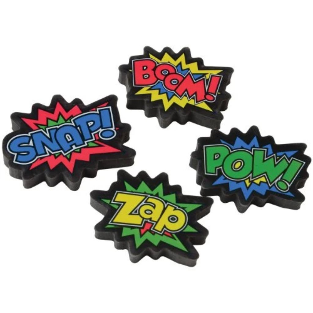 Superhero Erasers