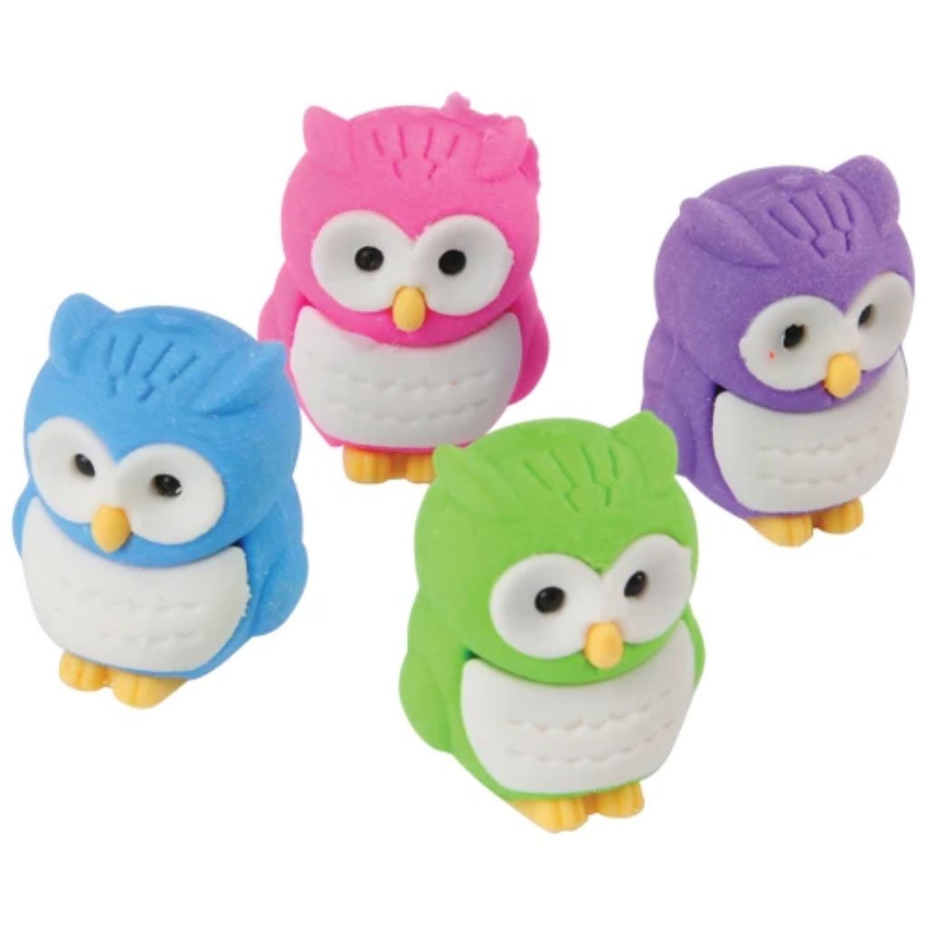 Owl Erasers