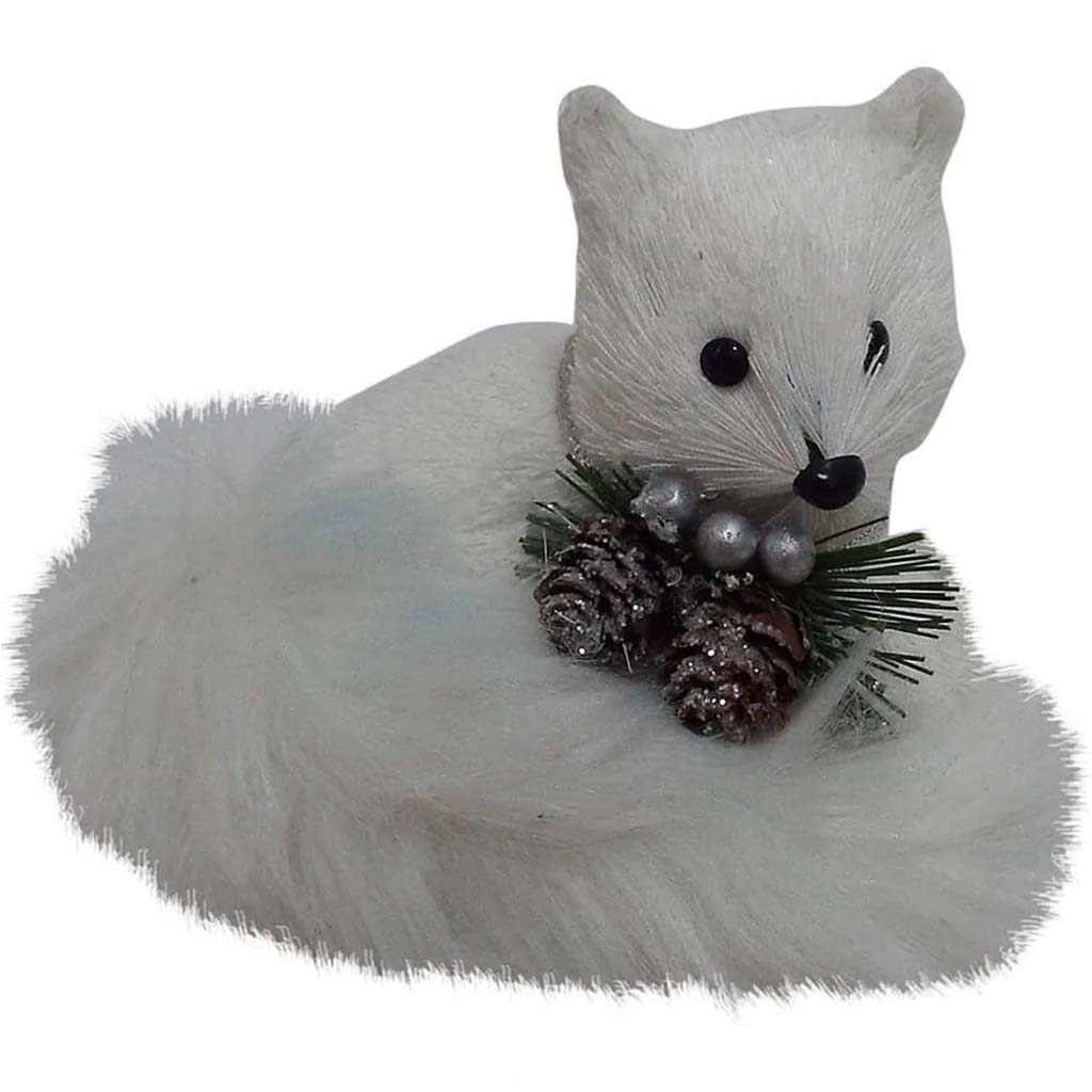 Christmas White Critters Fox 