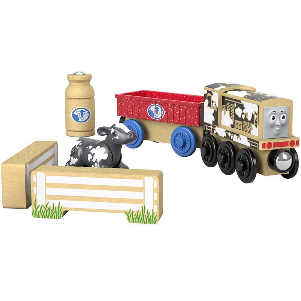 Thomas &amp; Friends Wood Diesel&#39;s Dairy Drop-off