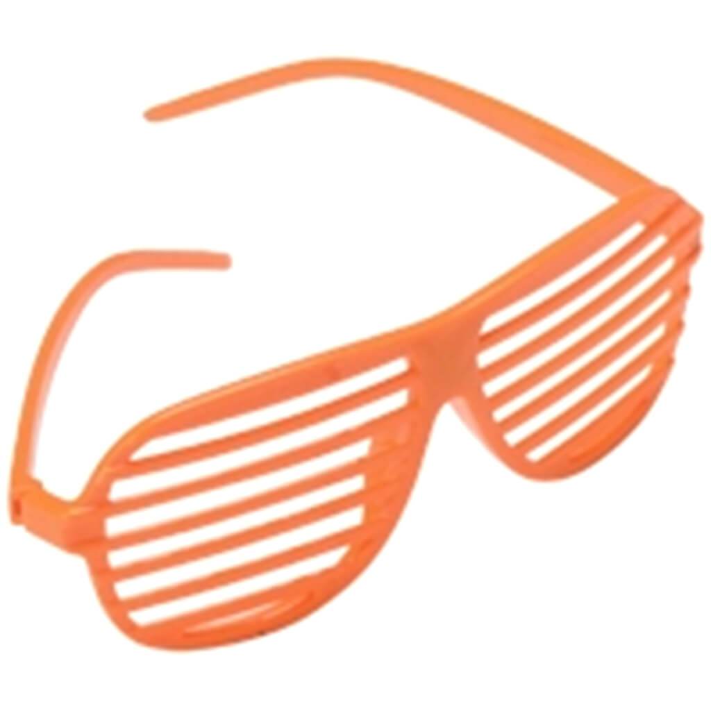 Neon Orange Shutter Shades