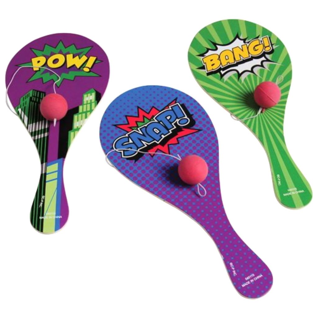 Superhero Paddle Balls Bang