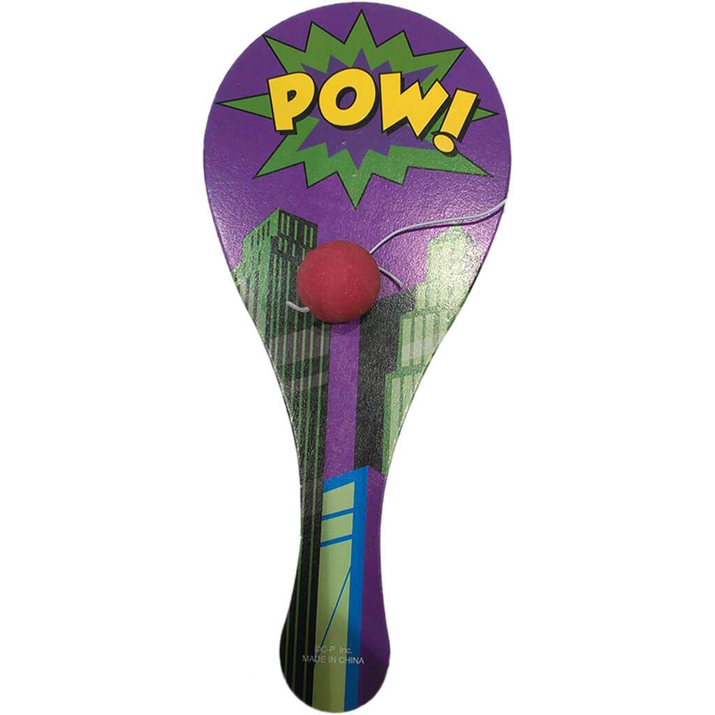 Pow Superhero Paddle Balls