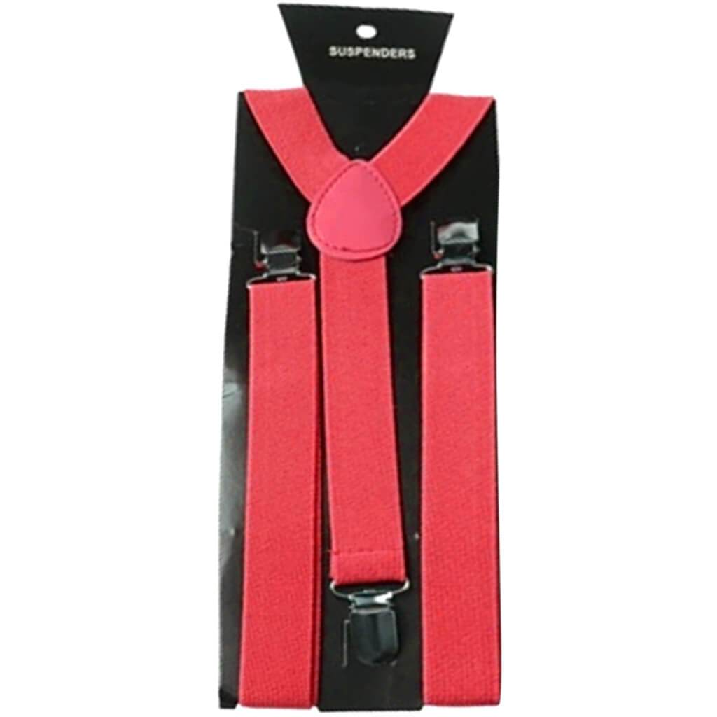 Neon Pink Suspenders