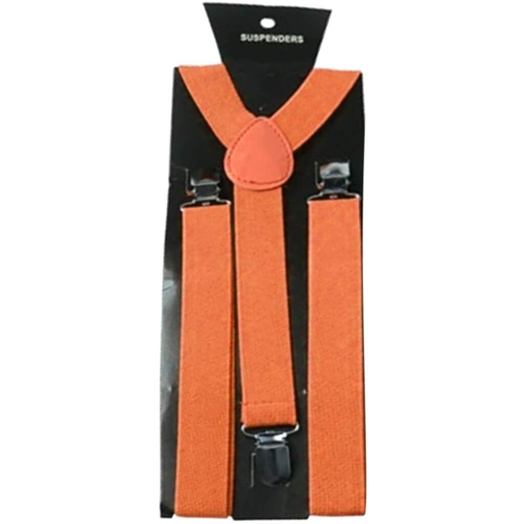 Neon Orange Suspenders