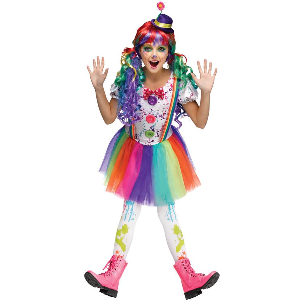 Crazy Color Clown Costume