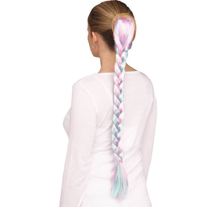 Unicorn Pigtail Curly Multi-Color