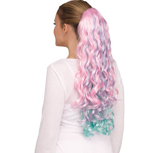 Unicorn Pigtail Curly Multi-Color