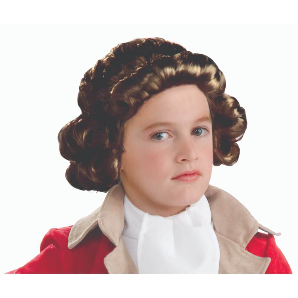 Brown Colonial Boy Wig