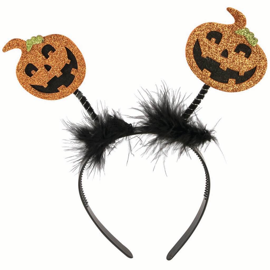 Headband Glitter Pumpkin