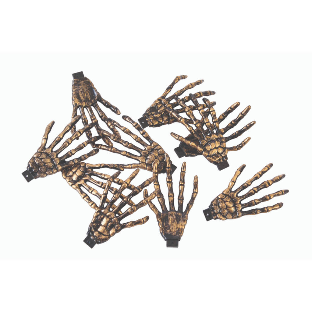 Metallic Palm Bones 10pcs