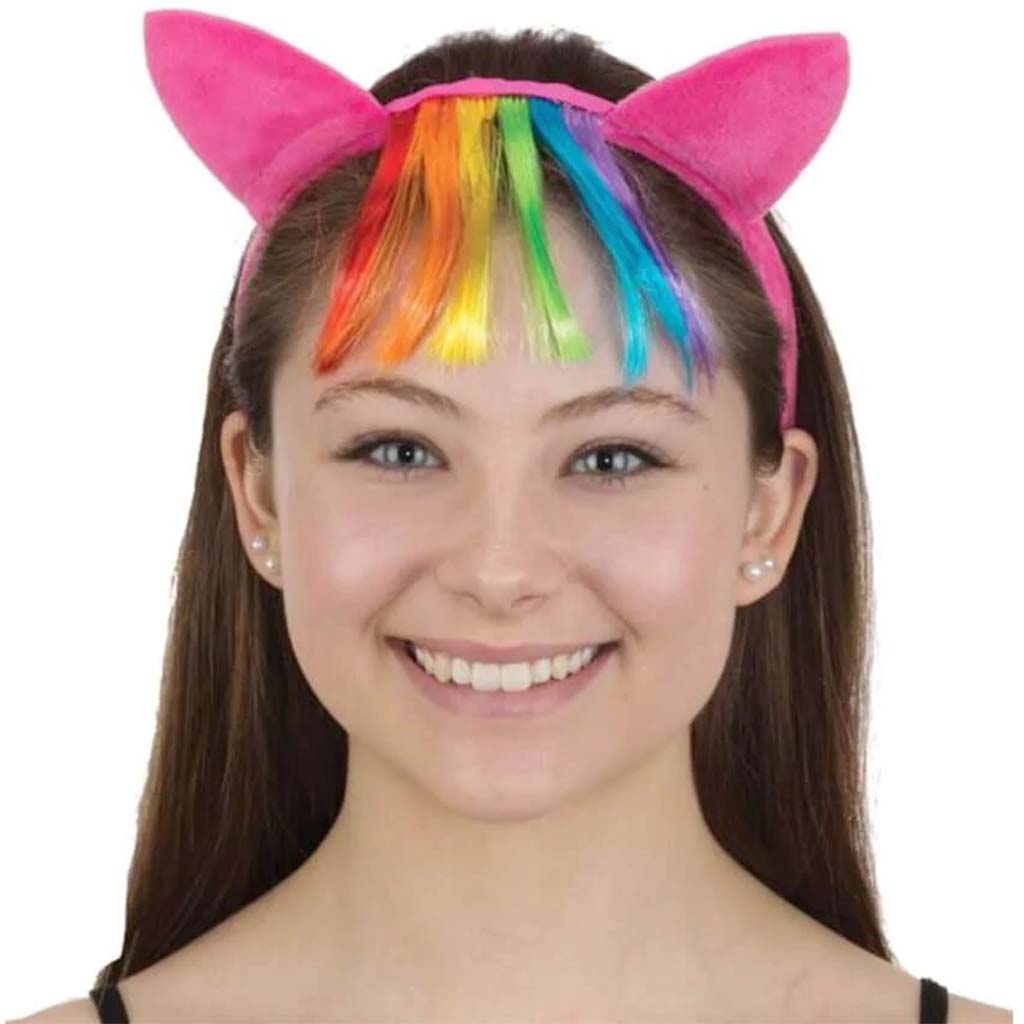 Pony Rainbow Bangs Headpiece 