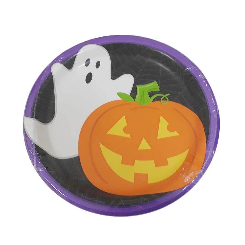 Friendly Halloween Luncheon Plate 7in 8ct