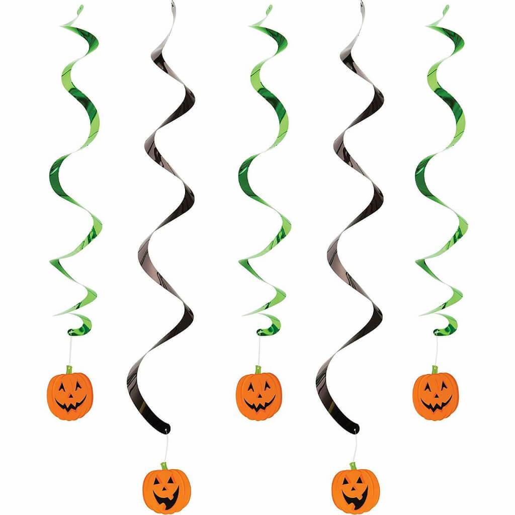 Pumpkin Faces Dizzy Dangler 5ct