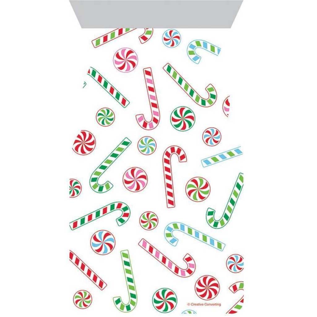 Christmas Candy Bag Cello with Ties 20ct