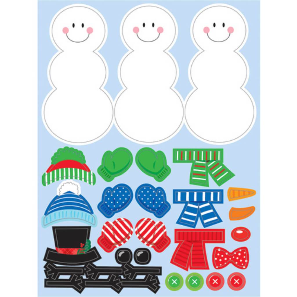 Build A Snowman, Stickers 