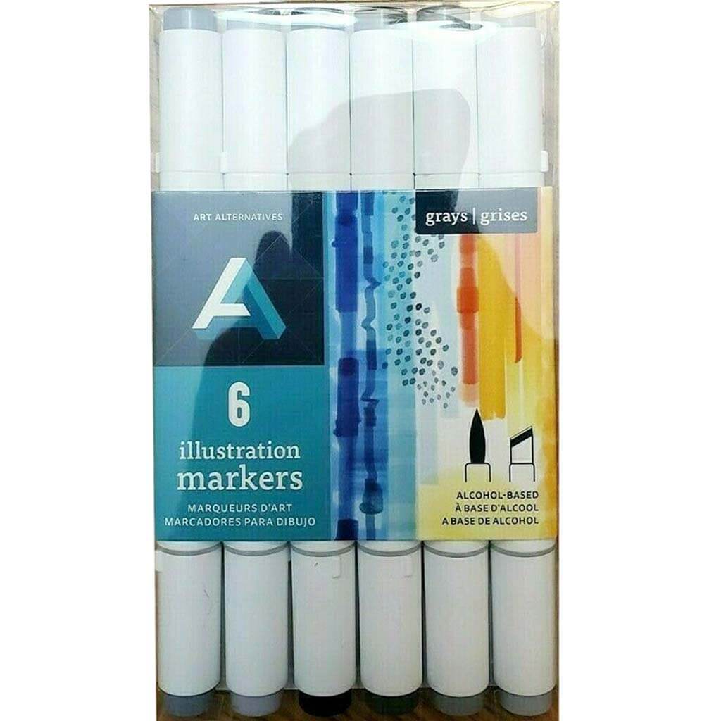 Art Alternatives Illustration Marker Set 6pcs