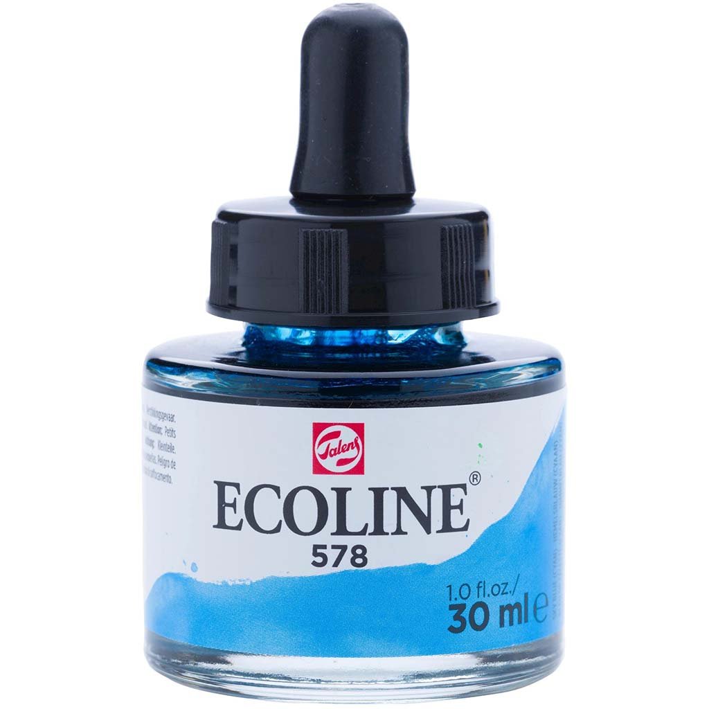 Liquid Watercolor Ecoline Paint with Pipette 30ml