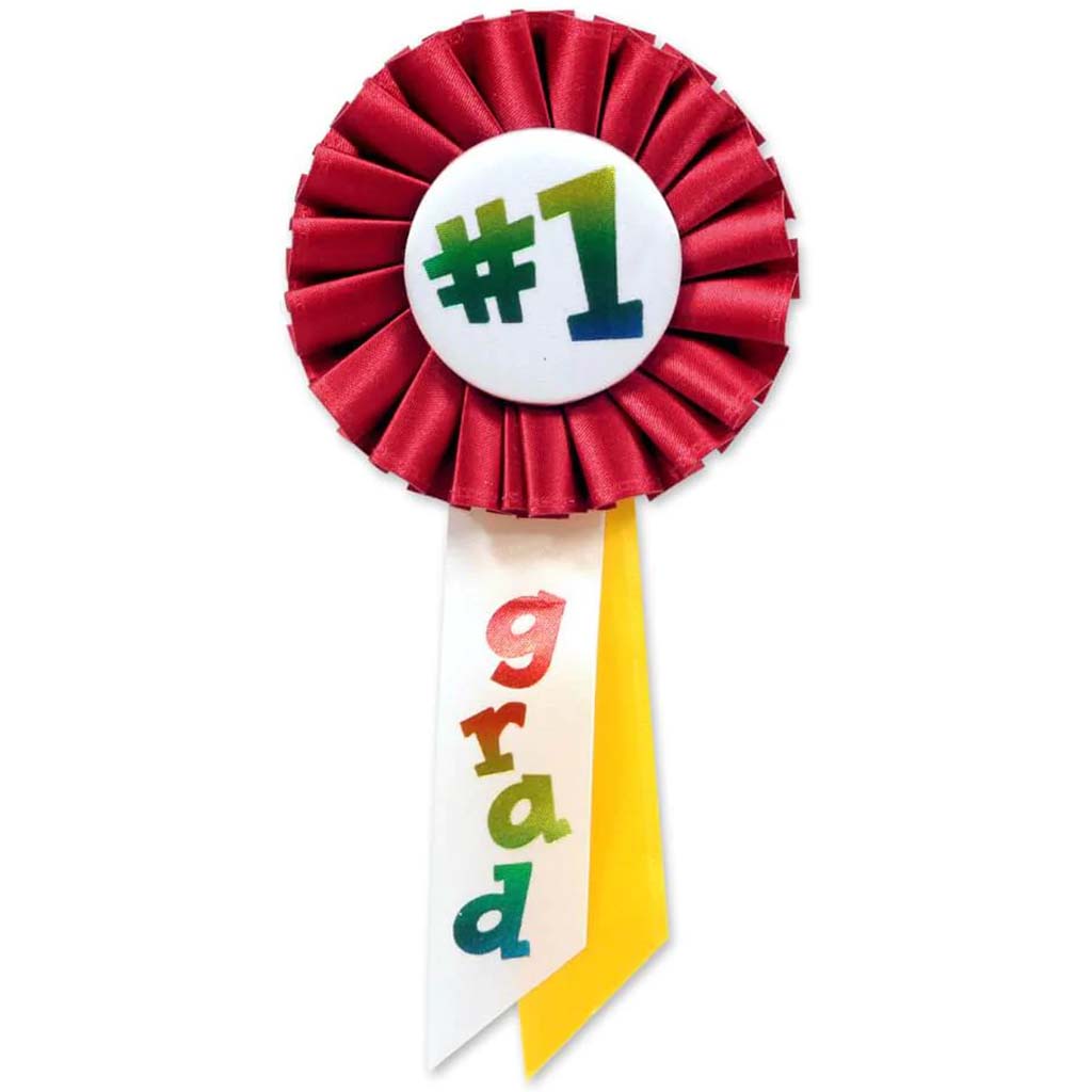 #1 Grad Rosette