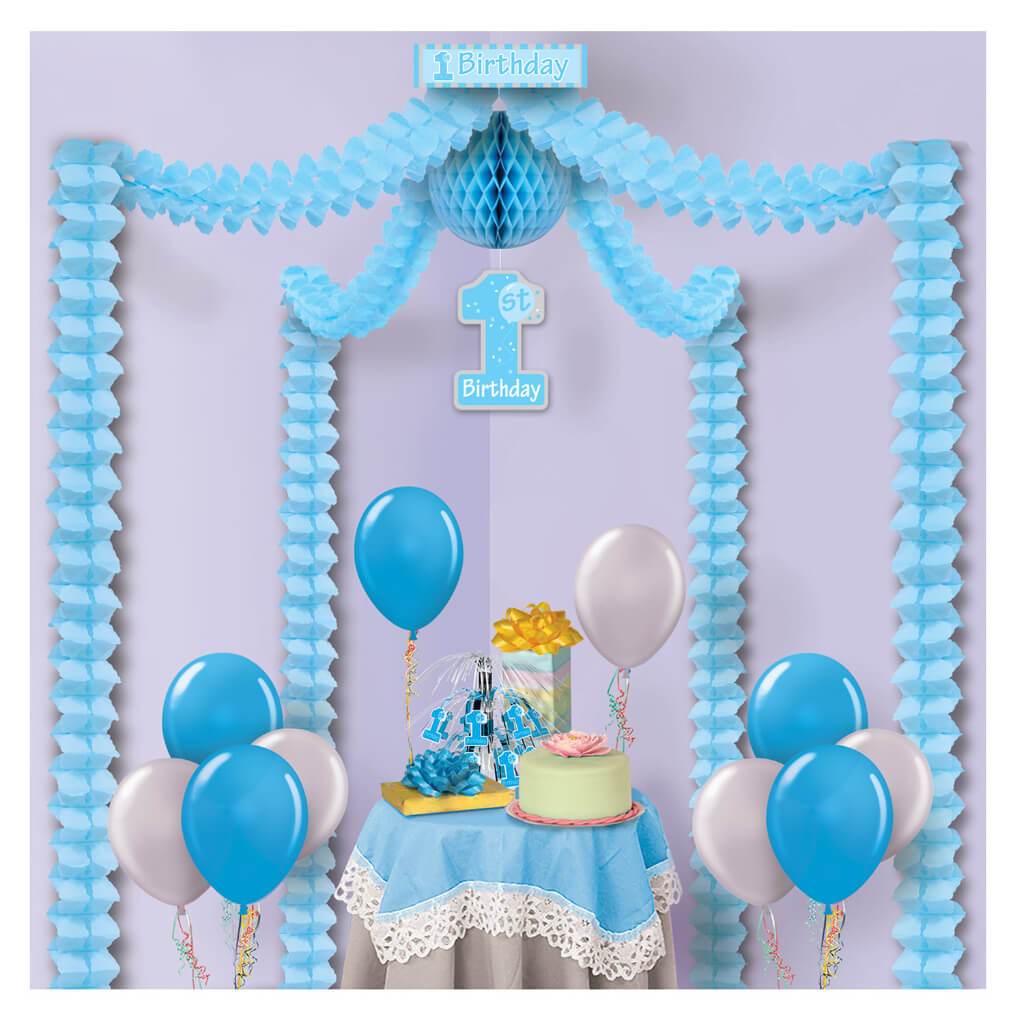 1st Birthday Party Canopy Blue