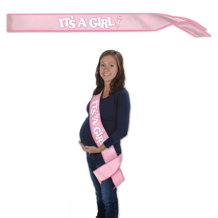 It's a Girl! Satin Sash