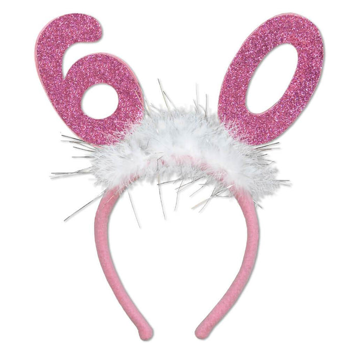 "60" Glittered Boppers w/ Marabou