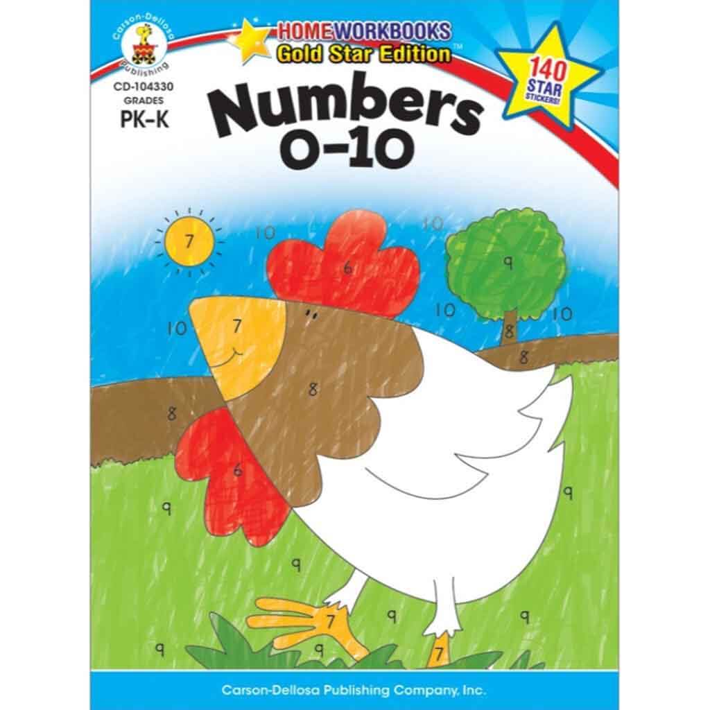 Numbers 0-10 Workbook PreKinder–Grade K / Ages 4-6 