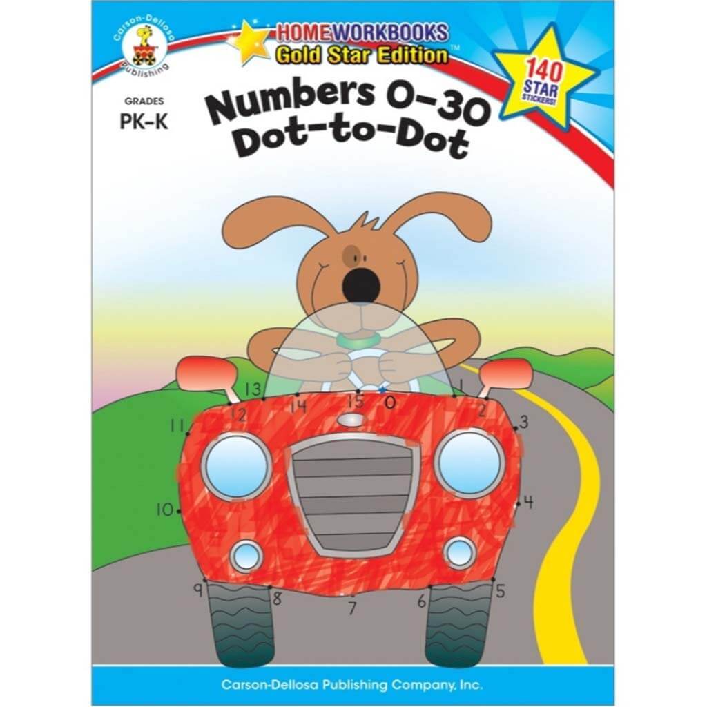 Numbers 0-30: Dot-To-Dot Activity Book Grade PK-K 