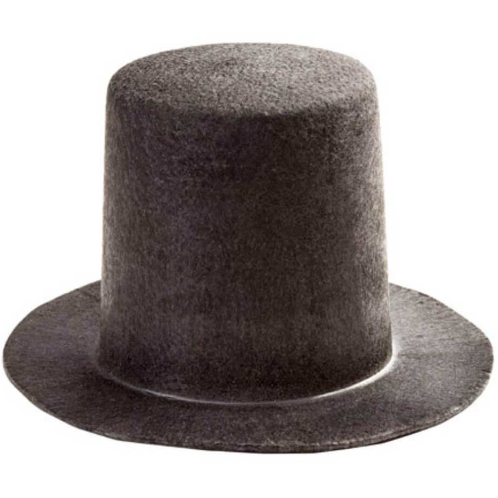 Black Stovepipe Top Hat 