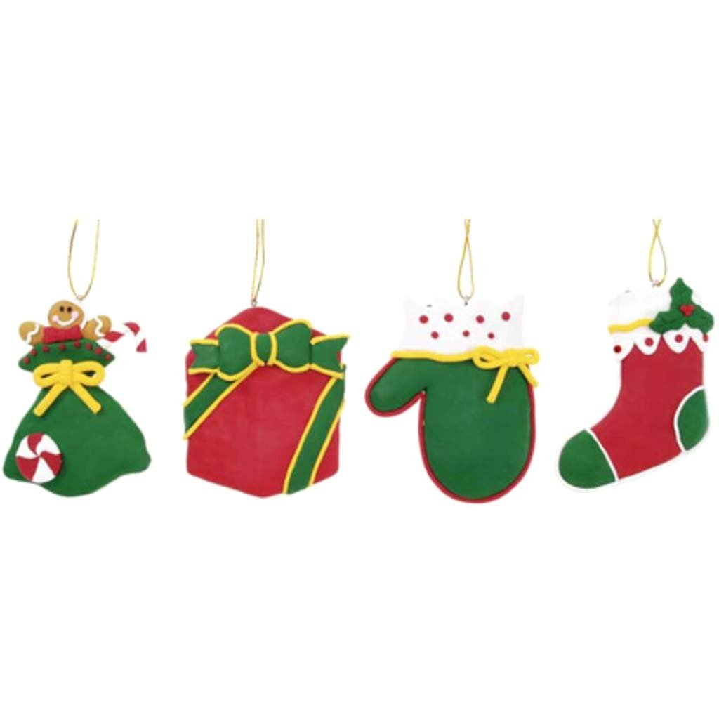 Christmas Claydough Personalize Ornaments 