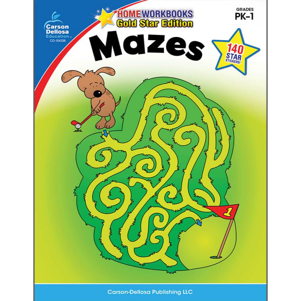 Home Workbooks Mazes Activity Book Prekinder–Grade 1 / Ages 4-7 