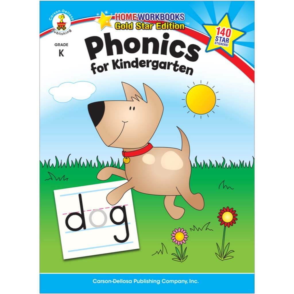 Phonics For Kindergarten Workbook Grade K 
