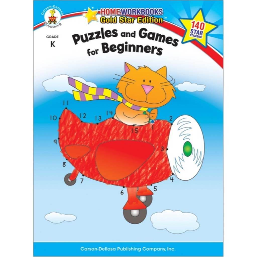 Puzzles And Games For Beginners Activity Book Grade K 